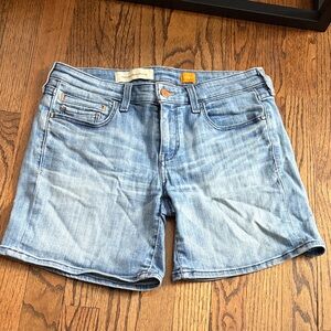Pilcro and the Letterpress Light Blue Jean Shorts